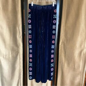 NWT Johnny Was JWLA Velvet Wide Leg Nikkola Pant